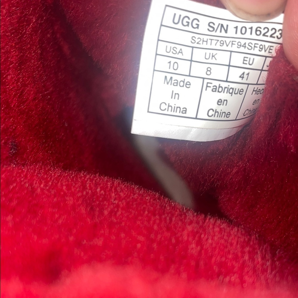 UGG Red Suede Boots - Picture 9 of 10
